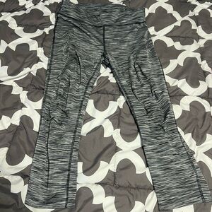 Xersion Black and Gray Striped Leggings